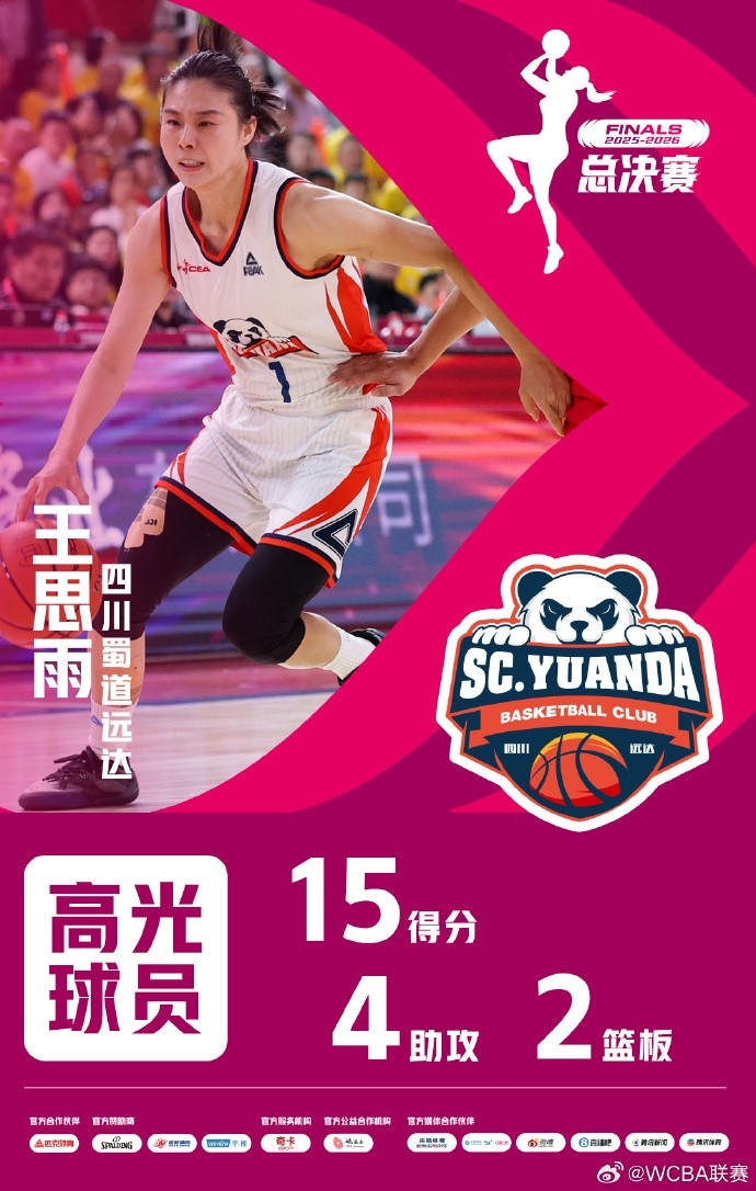 必一体育官方网站-15分2板4助！WCBA总决赛G5高光球员——王思雨